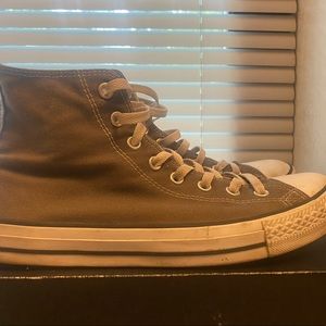 Converse All Star Grey High Tops - Size 10